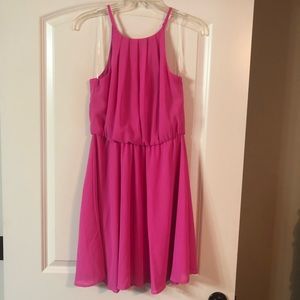 Francesca’s Hot Pink Sleeveless Dress size medium